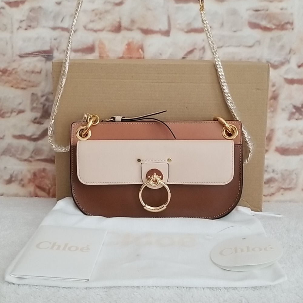 New Chloe Mini Tess Leather Crossbody Bag